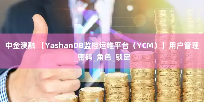 中金澳融 【YashanDB监控运维平台（YCM）】用户管理_密码_角色_锁定