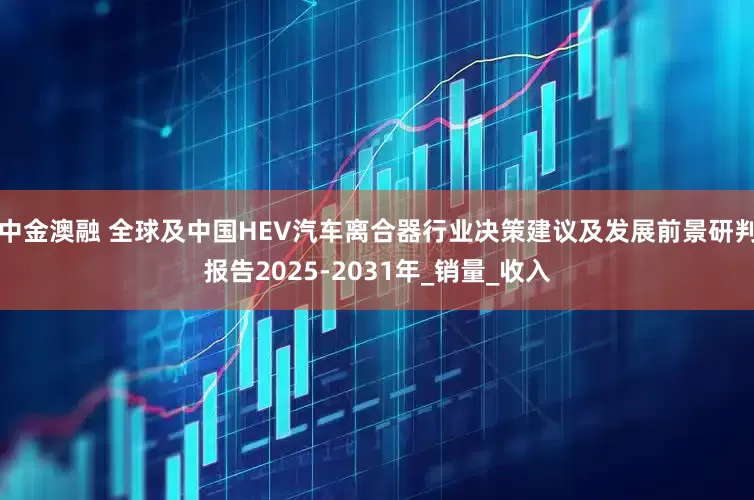 中金澳融 全球及中国HEV汽车离合器行业决策建议及发展前景研判报告2025-2031年_销量_收入